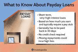 Payday loans are short term cash advances